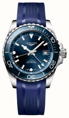LONGINES HydroConquest GMT (41mm) Sunray Blue Dial / Blue Rubber Strap L37904969