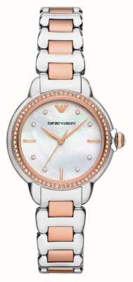 Emporio Armani Women's (32mm) Mother-of-Pearl Dial / Two-Tone Stainless Steel Bracelet AR11569
