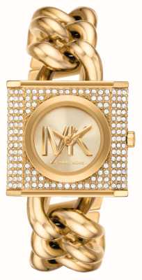 Michael Kors MK Chain Lock (25mm) Gold Dial / Gold-Tone Stainless Steel Chain Bracelet MK4711
