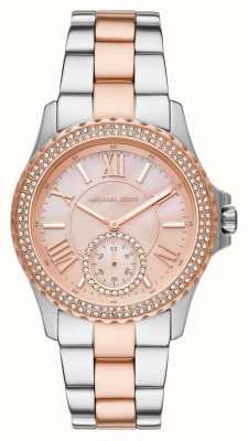 Michael Kors Everest (40mm) Pink Mother-of-Pearl Dial / Two-Tone Stainless Steel Bracelet MK7402