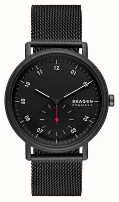 Skagen Kuppel (44mm) Black Dial / Black Steel Mesh Bracelet SKW6892