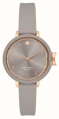Kate Spade Park Row (34mm) Grey Dial / Grey Silicone Strap KSW1519