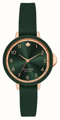 Kate Spade Park Row (34mm) Green Dial / Green Silicone Strap KSW1543