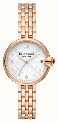 Kate Spade Chelsea Park (32mm) White Dial / Rose Gold-Tone Stainless Steel Bracelet KSW1761