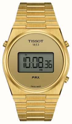 Tissot PRX Digital (40mm) Digital Dial / Gold-Tone Stainless Steel Bracelet T1374633302000