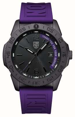Luminox Pacific Diver TYFYS Limited Edition (44mm) Black Dial / Purple Rubber + Black Rubber Straps XS.3121.BO.TY.SET