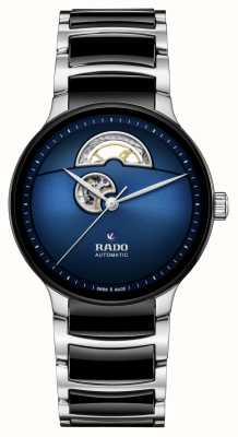 RADO Centrix Automatic Open Heart (39.5mm) Blue Dial / Stainless Steel Ceramic Bracelet R30012202