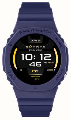 Reflex Active Series 26 Sports Multi-Function Smartwatch (42mm) Digital Dial / Blue Silicone RA26-2181
