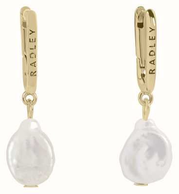 Radley Jewellery Princess Street Gold Plated Freshwater Pearl Hoop Earrings RYJ1380S