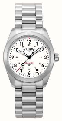 Rotary Commando RW 1895 Field (37mm) White Dial / Stainless Steel GB05535/18