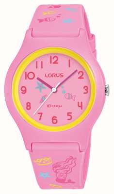 Lorus Kid's Under-The-Sea 100m (34mm) Pink Dial / Pink Silicone RRX49HX9