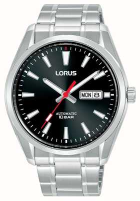 Lorus Classic Automatic Day/Date 100m (42.5mm) Black Sunray Dial / Stainless Steel RL451BX9