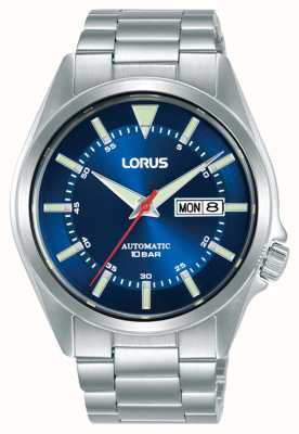 Lorus Sports Automatic Day/Date 100m (42mm) Blue Sunray Dial / Stainless Steel RL419BX9