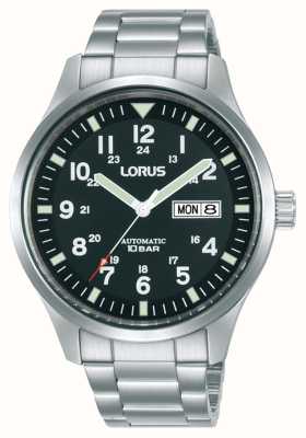 Lorus Sports Automatic Day/Date 100m (42mm) Black Dial / Stainless Steel RL403BX9