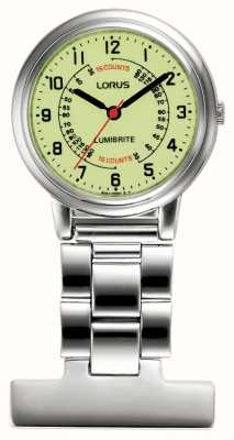 Lorus Nurse Fob Watch Quartz (30mm) LumiBrite® Dial / Stainless Steel RG253CX9