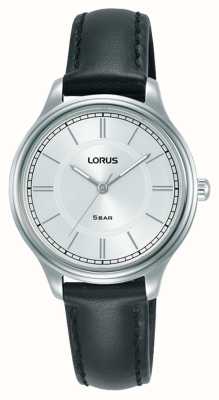 Lorus Classic Quartz (32mm) White Sunray Dial / Black leather RG211VX9