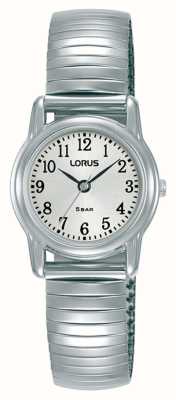Lorus Classic Quartz Mini (23.6mm) White Sunray Dial / Stainless Steel Expandable RRX33HX9