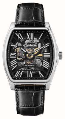 Ingersoll THE CALIFORNIA Automatic (39mm) Black Skeleton Dial / Black Leather Strap I14202
