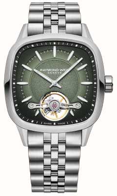 Raymond Weil Freelancer Calibre RW1212 Automatic (40mm) Green Dial / Stainless Steel 2790-ST-52051