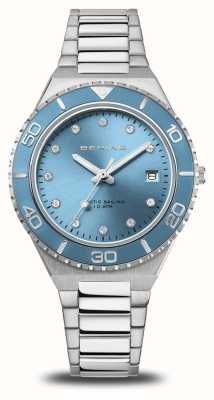 Bering Women's Classic Arctic Sailing (36mm) Blue Dial / Stainless Steel Bracelet 18936-705