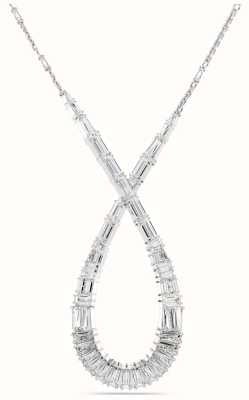 Swarovski Hyperbola Pendant Necklace Mixed Cuts Infinity White Crystals Rhodium Plated 5679438