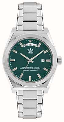 Adidas CODE FIVE Day/Date (40mm) Green Dial / Stainless Steel AOSY23540
