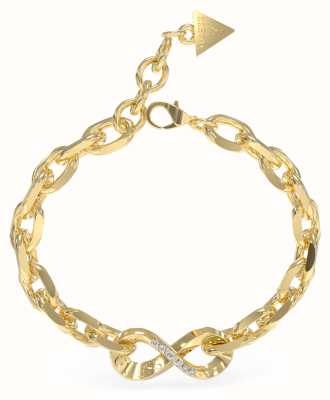 Guess Women's Endless Dream Infinity Bold Chain Bracelet UBB03275YGL