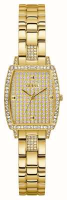 Guess Women's Brilliant (25mm) Gold Crystal Dial / Gold-Tone Stainless Steel Bracelet GW0611L2