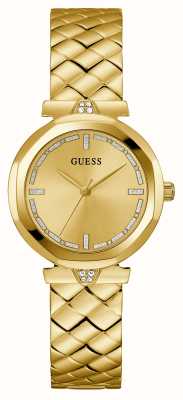 Guess Women's Rumour (34mm) Gold Dial / Gold Stainless Steel Bracelet GW0613L2