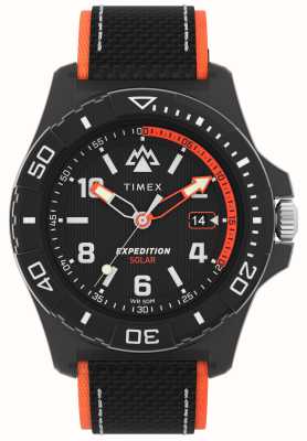 Timex Expedition North® Freedive Ocean (46mm) Black Dial / #tide Black Fabric Strap TW2V66100
