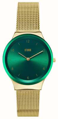 STORM Zadie Gold Green (33mm) Green Dial / Gold PVD Stainless Steel Mesh 47528/GD/GN