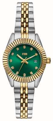 STORM Roxin Crystal Green Petite (28mm) Emerald Green Dial / Two-Tone Stainless Steel 47531/GN