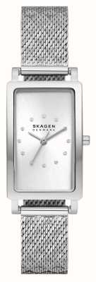 Skagen Women's Hagen (22mm) Silver Rectangular Dial / Steel Mesh Bracelet SKW3115