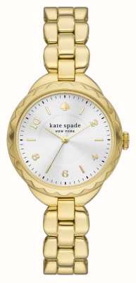 Kate Spade Morningside (34mm) Silver Dial / Gold-Tone Stainless Steel Bracelet KSW1735