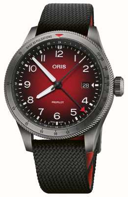 ORIS ProPilot GMT Automatic (41.5mm) Red Fumé Dial / Black Textile Strap 01 798 7773 4268-07 3 20 14GLC