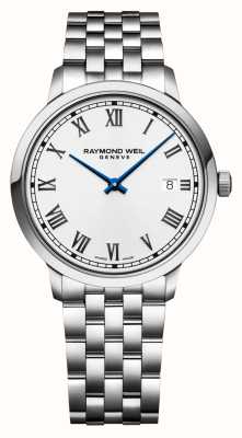 Raymond Weil Men's Toccata (39mm) White Dial / Stainless Steel Bracelet 5485-ST-00359