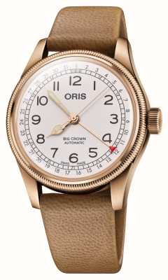 ORIS Big Crown Father Time Limited Edition - Bronze (40mm) White Dial / Brown Leather & Bronze Bracelet 01 754 7741 3161-SET