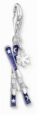 Thomas Sabo Ski Charm Sterling Silver Blue Cold Enamel 2059-041-32