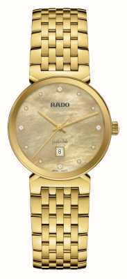RADO Florence Diamonds (30mm) Gold Mother of Pearl Dial / Gold PVD Stainless Steel Bracelet R48915903