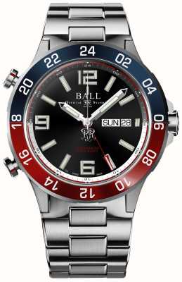 Ball Watch Company Roadmaster Marine GMT (42mm) Black Dial / Titanium & Stainless Steel Bracelet DG3222A-S1CJ-BK