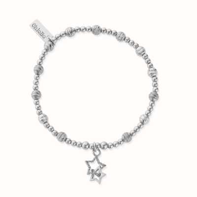 ChloBo In Bloom SPARKLE Interlocking Star Bracelet - 925 Sterling Silver SBBCB3406