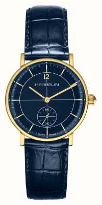 Herbelin Women's Inspiration (32mm) Blue Dial / Blue Leather Strap 10647P15
