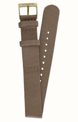 Junghans Strap Only Textile Strap Hazelnut Brown Made From Recycled PET Material 420506834