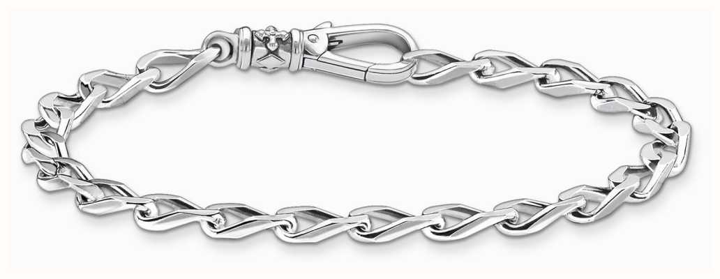 Thomas Sabo Men's Sterling Silver Curb Chain Bracelet A2006-637-21