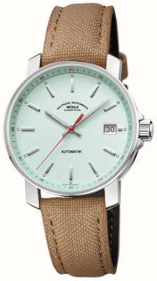 Muhle Glashutte 29er Automatic (36.6mm) Mint Green Dial / Sand-Brown Canvas Strap M1-25-29-CB