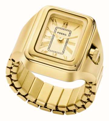Fossil Women's Raquel Watch Ring - Gold Dial / Gold-Tone Stainless Steel Band ES5343