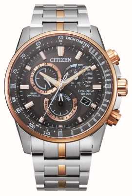 Citizen Men's Eco-Drive Radio-Controlled Chronograph (42.5mm) Grey Dial / Two-Tone Stainless Steel Bracelet CB5886-58H