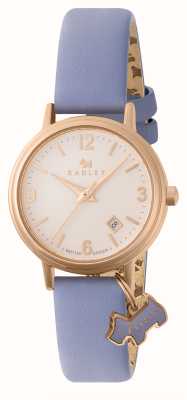 Radley Women's Lewis Lane (27mm) Pale Pink Dial / Blue Leather Strap RY21712
