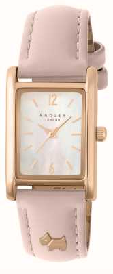 Radley Women's Hanley Close (24mm) Mother-of-Pearl Dial / Pink Leather Strap RY21724