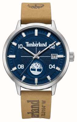 Timberland Men's Johnston (44mm) Blue Dial / Tan Leather Strap TDWGB2182001